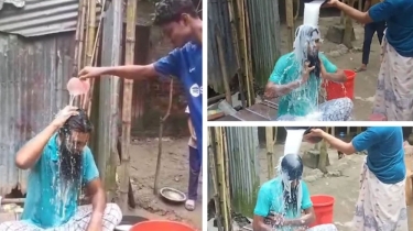 স্ত্রীকে তালাক দিয়ে এক মণ দুধ দিয়ে গোসল করলেন লিটন