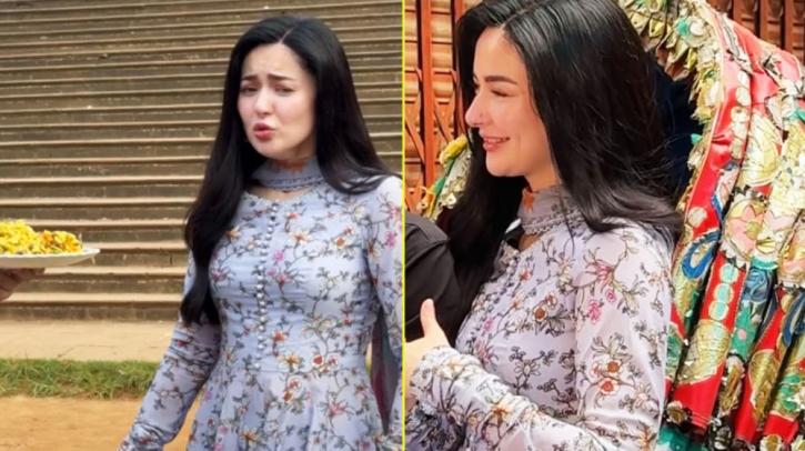 ঢাকায় নাগা মরিচের ঝালমুড়ি দিয়ে নাশতা করেছেন হানিয়া আমির 